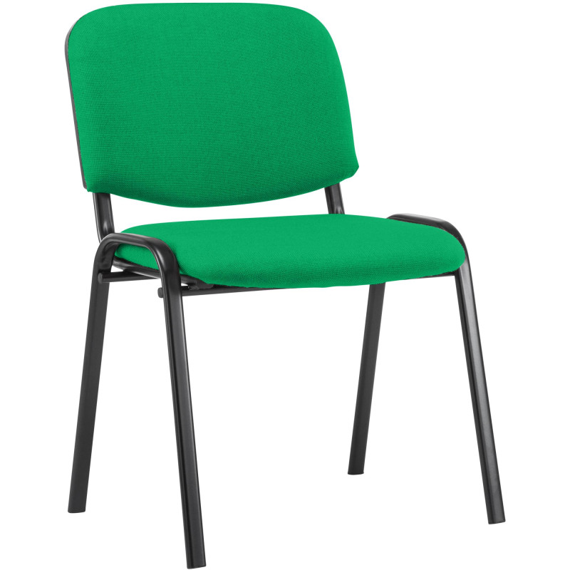 Fauteuil visiteur Ken, tissu vert