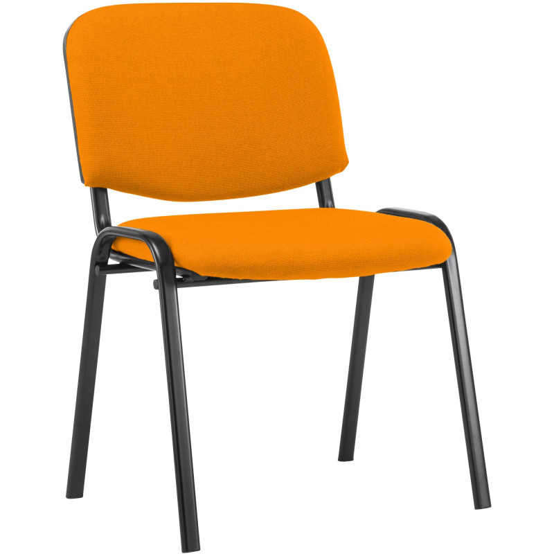 Chaise visiteur Ken en tissu orange