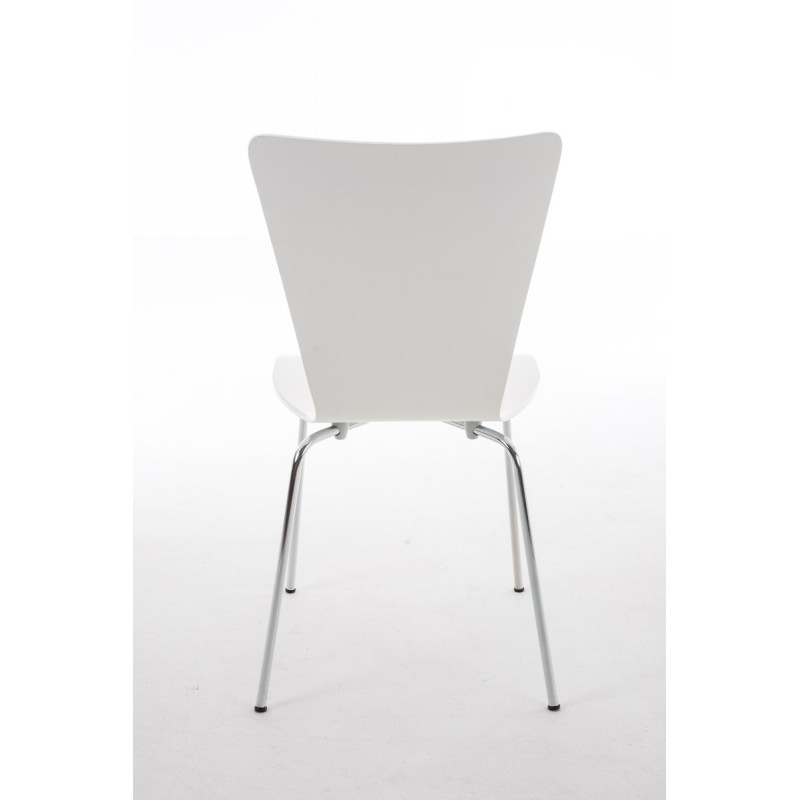 Ensemble de 2 chaises visiteurs Aaron blanc