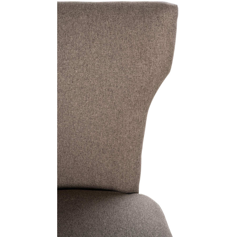 Lot de 2 chaises de salle à manger Zadar tissu antique clair taupe