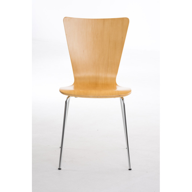 Lot de 2 chaises visiteurs Aaron natura