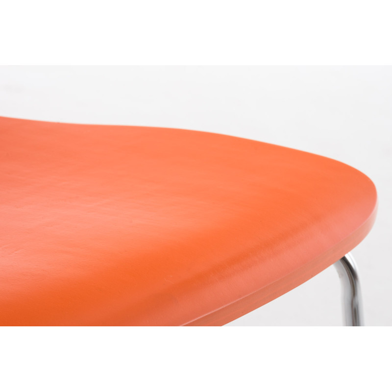 Ensemble de 2 chaises visiteurs Aaron orange