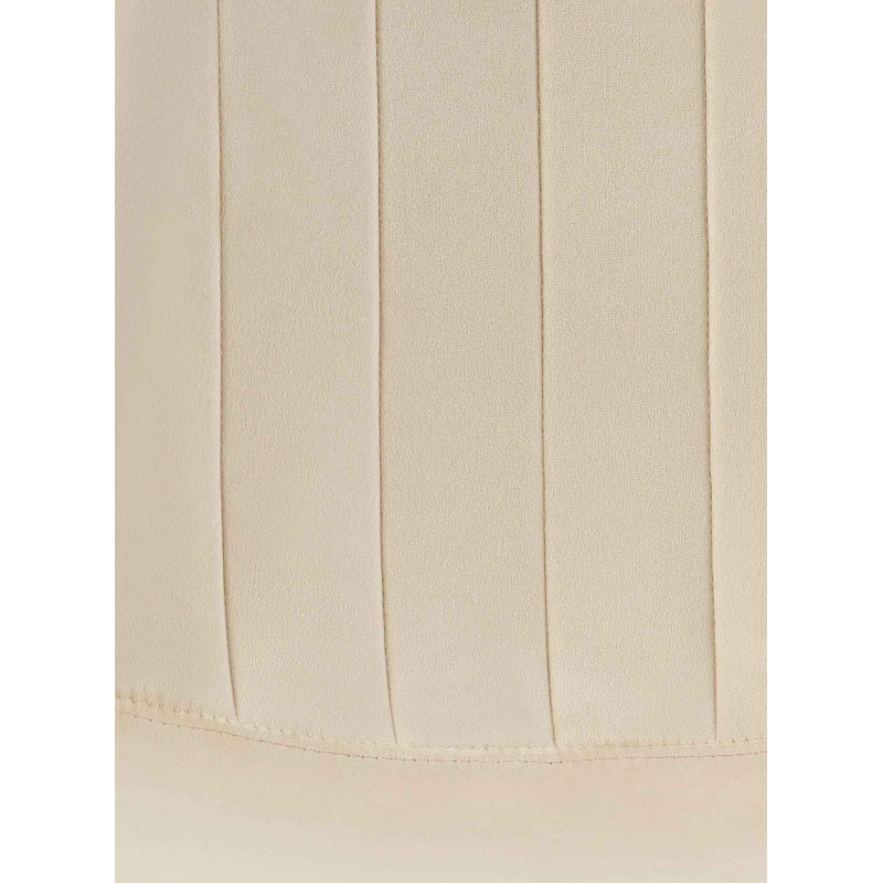 Lot de 4 chaises de salle à manger Baxter en velours crème