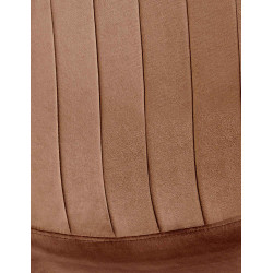 Lot de 4 chaises de salle à manger Baxter en velours brun
