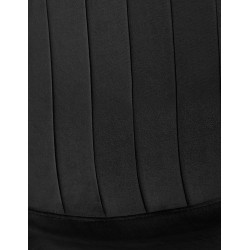 Lot de 4 chaises de salle à manger Baxter en velours noir
