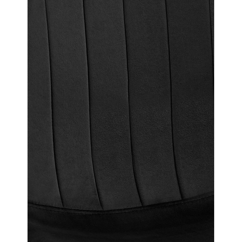 Lot de 4 chaises de salle à manger Baxter en velours noir