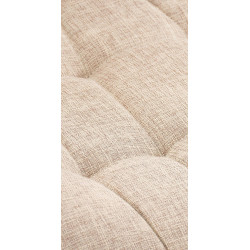 Lot de 2 chaises Elda en tissu crème