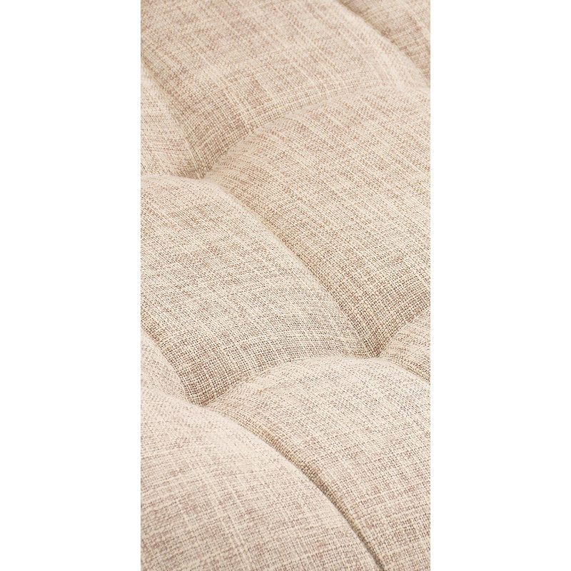 Lot de 2 chaises Elda en tissu crème