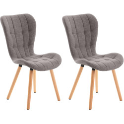 Lot de 2 chaises Elda en...