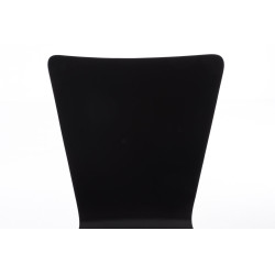 Ensemble de 4 chaises visiteurs Aaron, noires