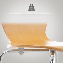 Ensemble de 2 chaises visiteurs Calisto natura