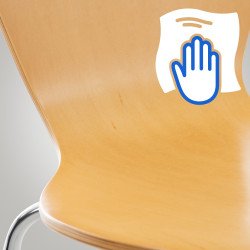 Ensemble de 2 chaises visiteurs Calisto natura