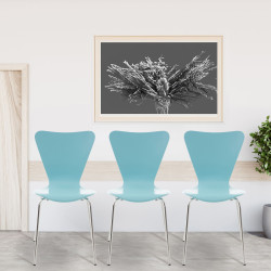 Set 4 Sedie Impilabili CALISTO azzurro