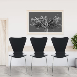 Ensemble de 4 chaises visiteurs Calisto noires