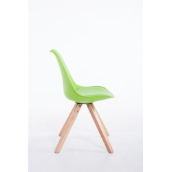 Chaise visiteur Toulouse Natura Square verte