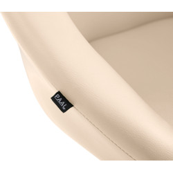 Lot de 2 tabourets de bar Miami V2 simili cuir C crème