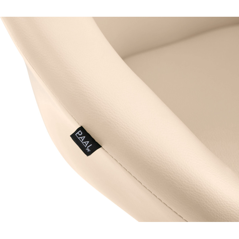 Lot de 2 tabourets de bar Miami V2 simili cuir C crème