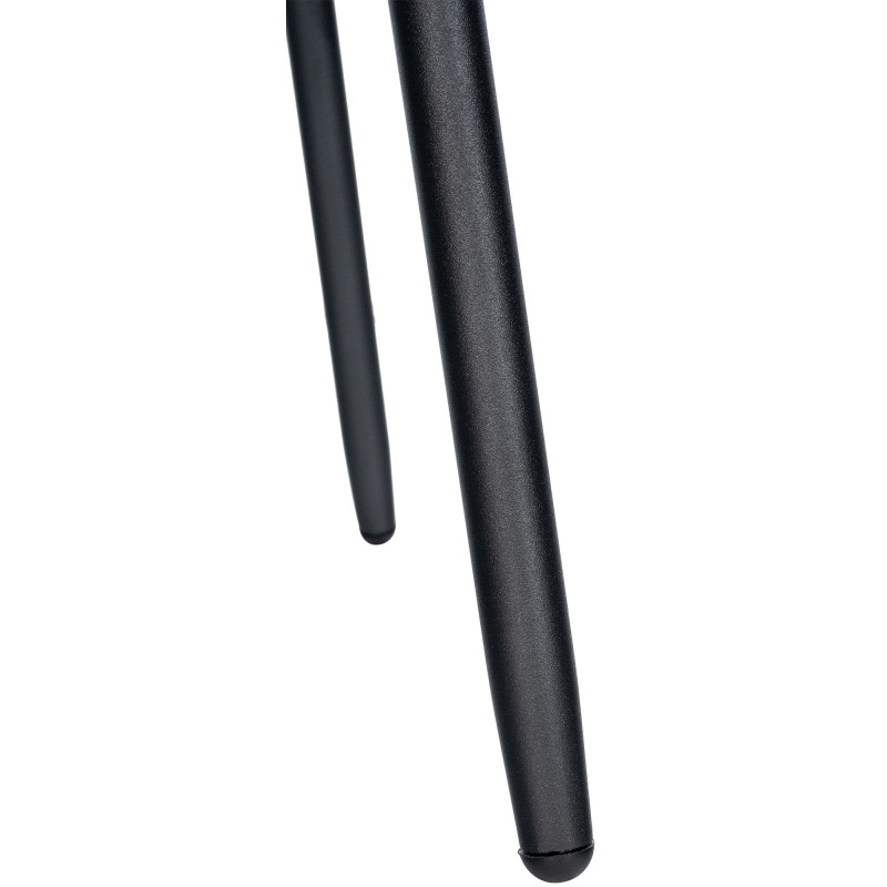 Tabouret de bar pivotant Weston en velours noir