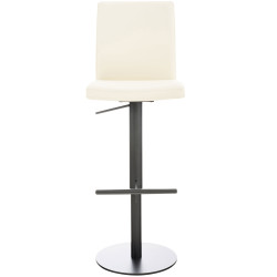 Tabouret de bar Cadiz, simili cuir crème