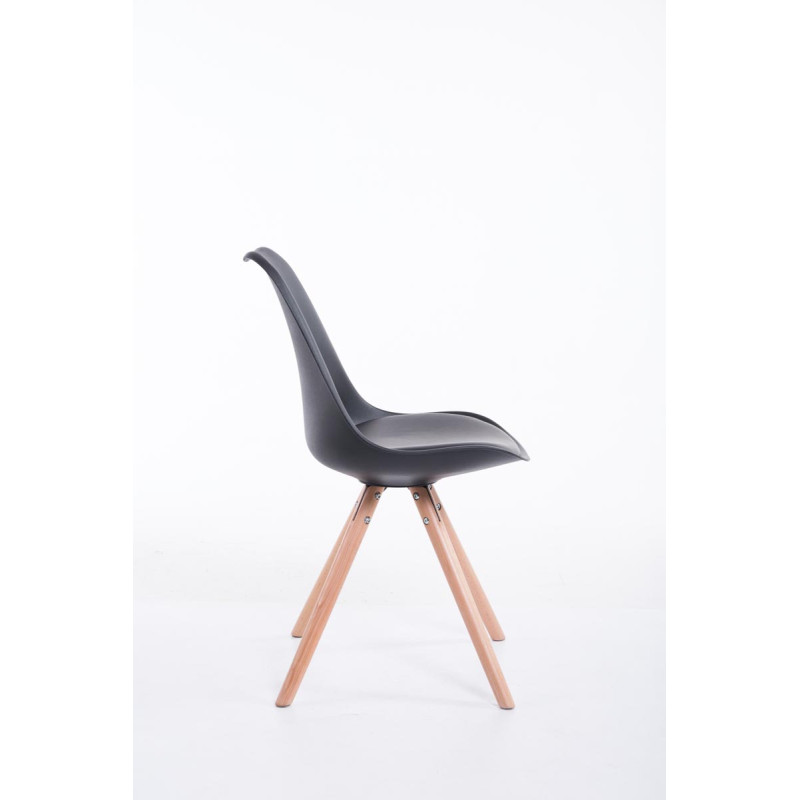 Chaise visiteur Toulouse Natura ronde noire