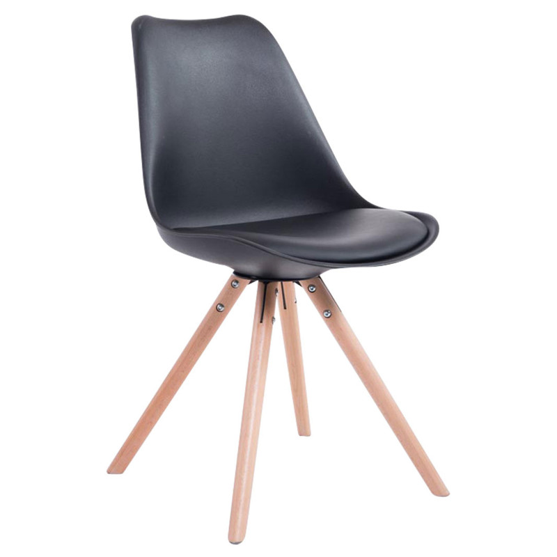 Chaise visiteur Toulouse Natura ronde noire