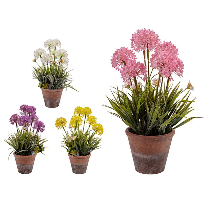 Plante décorative Ibergarden 20801 Liège Céramique Plastique 24 x 43 x 24 cm (8 Unités)