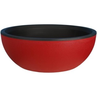 RIVIERA - Coupe pot de fleurs - granit D40 - rouge