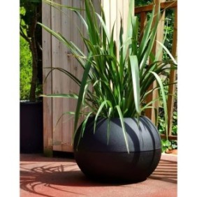 RIVIERA -  pot de fleurs Boule -  D40 - noir