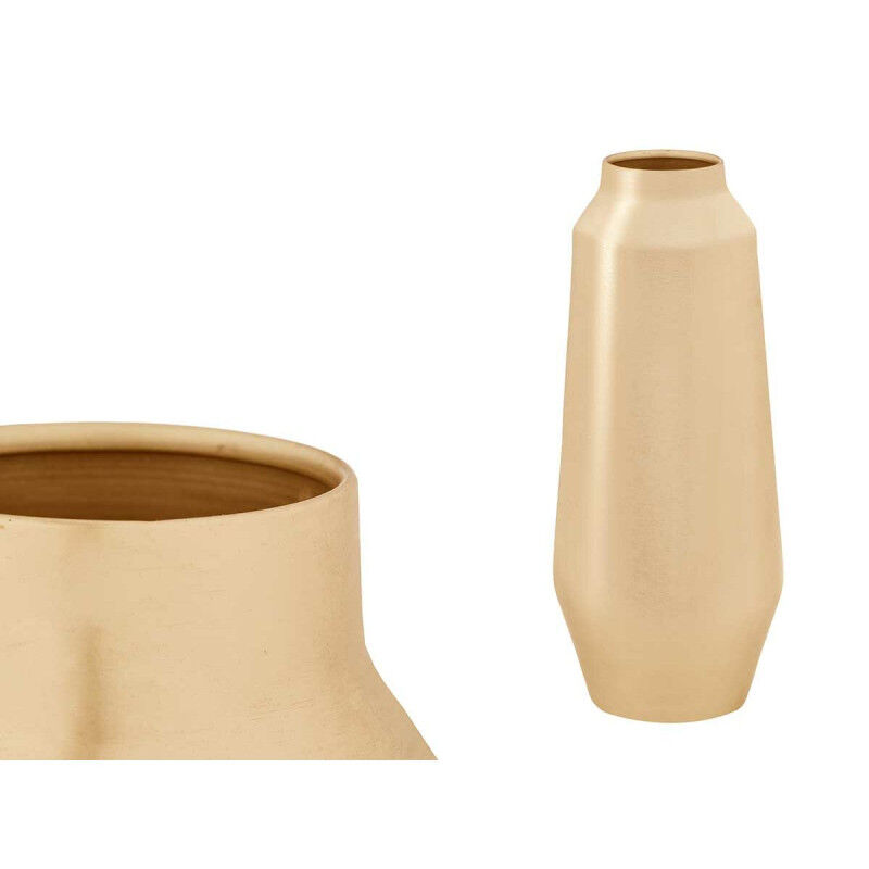 Vase 10216-SG Doré Fer 16 x 40 x 16 cm (4 Unités)