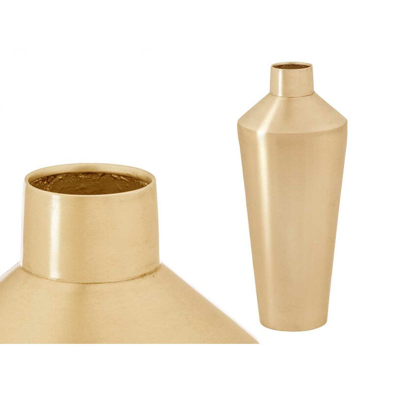 Vase 10219-SG Doré Fer 16 x 40 x 16 cm (4 Unités)