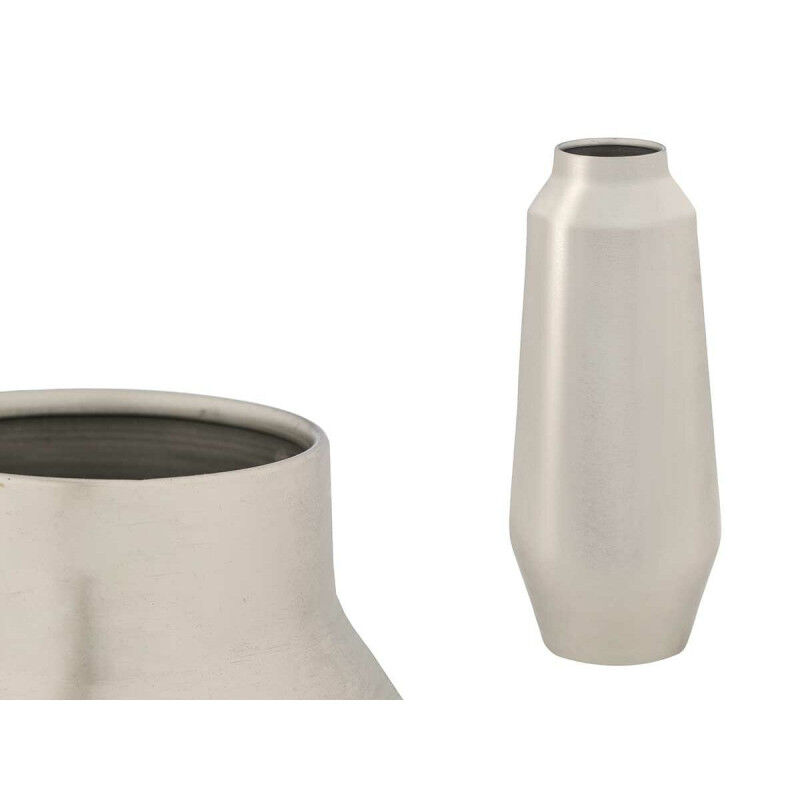 Vase 10216-SS Argenté Fer 18 x 40 x 18 cm (4 Unités)