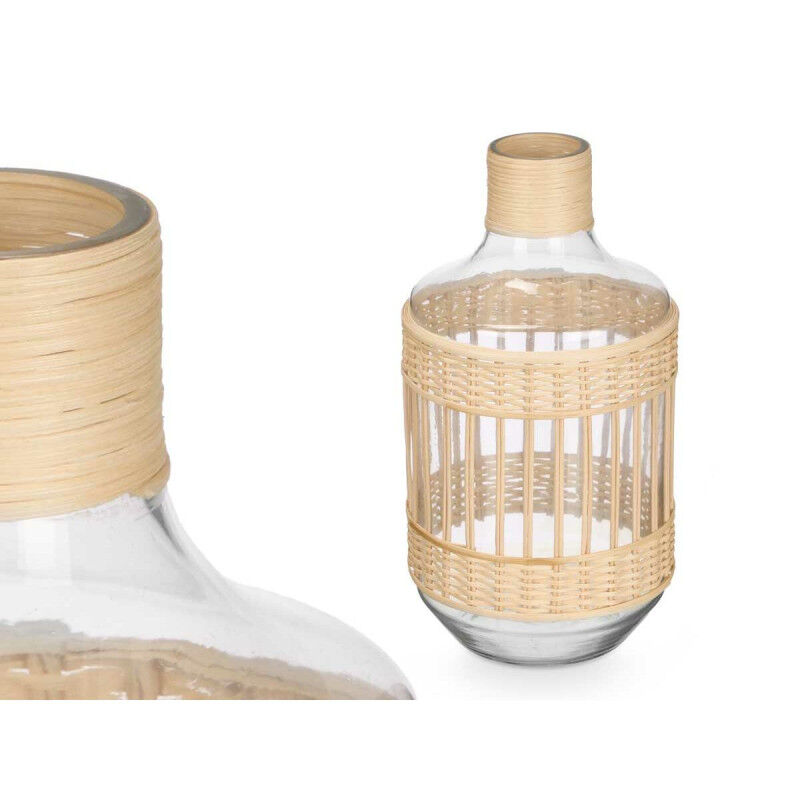 Cruche décorative SG-30553 Transparent Naturel 18 x 34 x 18 cm (4 Unités)