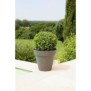 RIVIERA Pot de fleurs Soleilla - Rond - Ш 39,2 x 35,8 cm -Gris pailleté