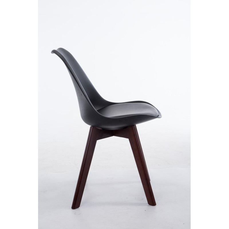 Silla De Comedor Borneo V2 Negro,Nogal