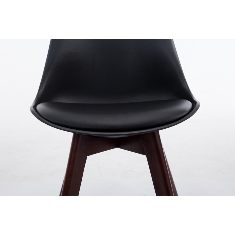 Silla De Comedor Borneo V2 Negro,Nogal