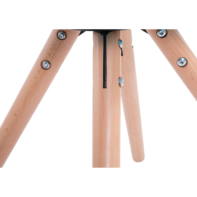 Sedia visitatore Laval in similpelle gambe tonde natura,bianco