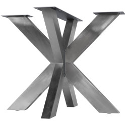 Pieds de tables à manger Duncan L85xL85xH71 cm acier inoxydable