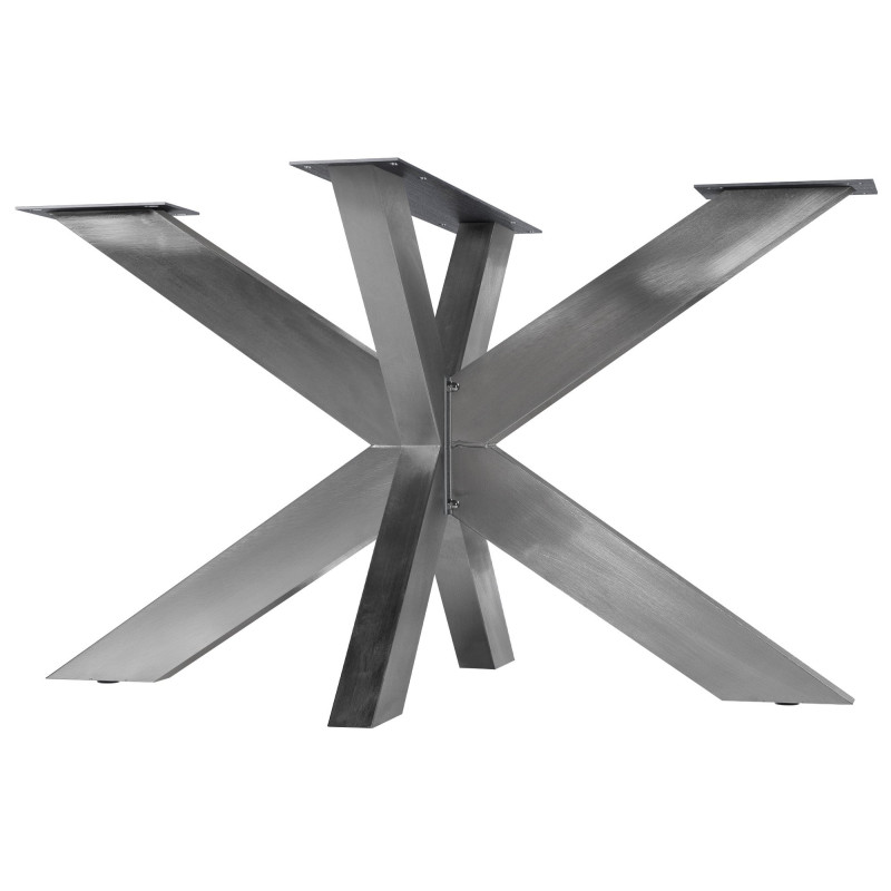 Pieds de tables à manger Duncan L120xL68xH71 cm acier inoxydable