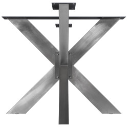 Pieds de tables à manger Duncan L120xL68xH71 cm acier inoxydable
