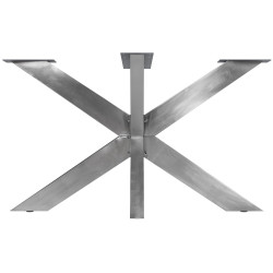 Pieds de tables à manger Duncan L120xL68xH71 cm acier inoxydable