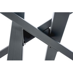 Pieds de tables à manger Jimmy 120x60x72 gris