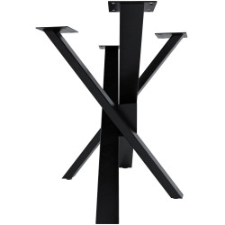 Pieds de tables à manger Jimmy 120x60x72 noir industriel