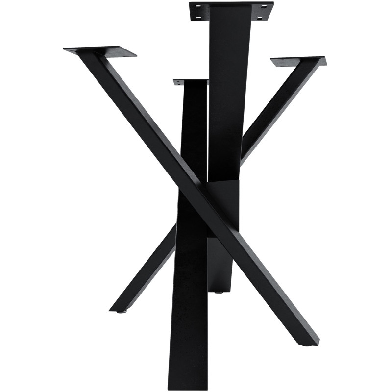 Pieds de tables à manger Jimmy 120x60x72 noir industriel