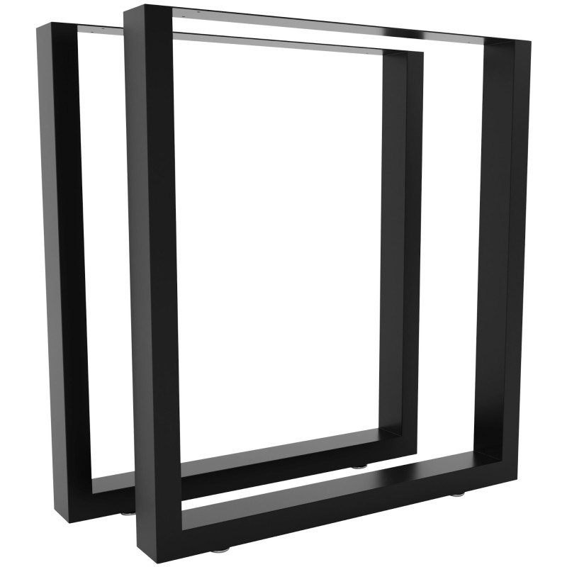 2x pieds de tables à manger Velden 30 cm noir