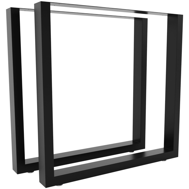 2x pieds de tables à manger Velden 40 cm noir