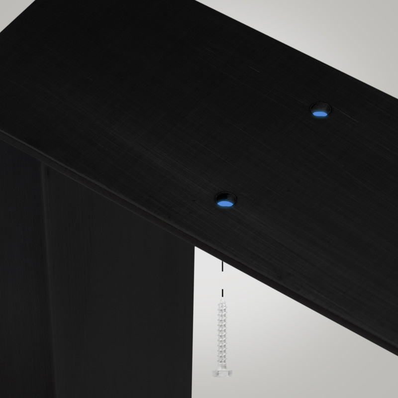 2x pieds de tables à manger Velden 40 cm noir