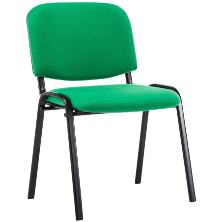 Chaise visiteur Ken V2 en tissu vert
