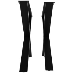 2x pieds de tables à manger Swift L noir