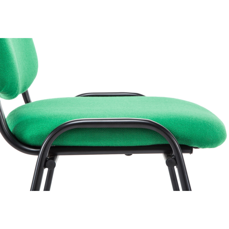 Chaise visiteur Ken V2, tissu vert