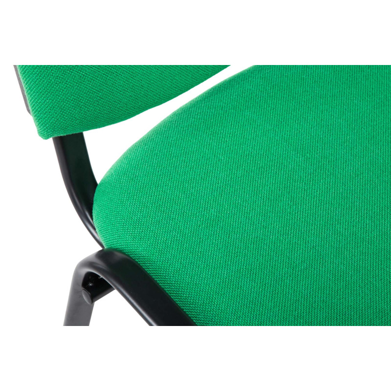 Chaise visiteur Ken V2, tissu vert